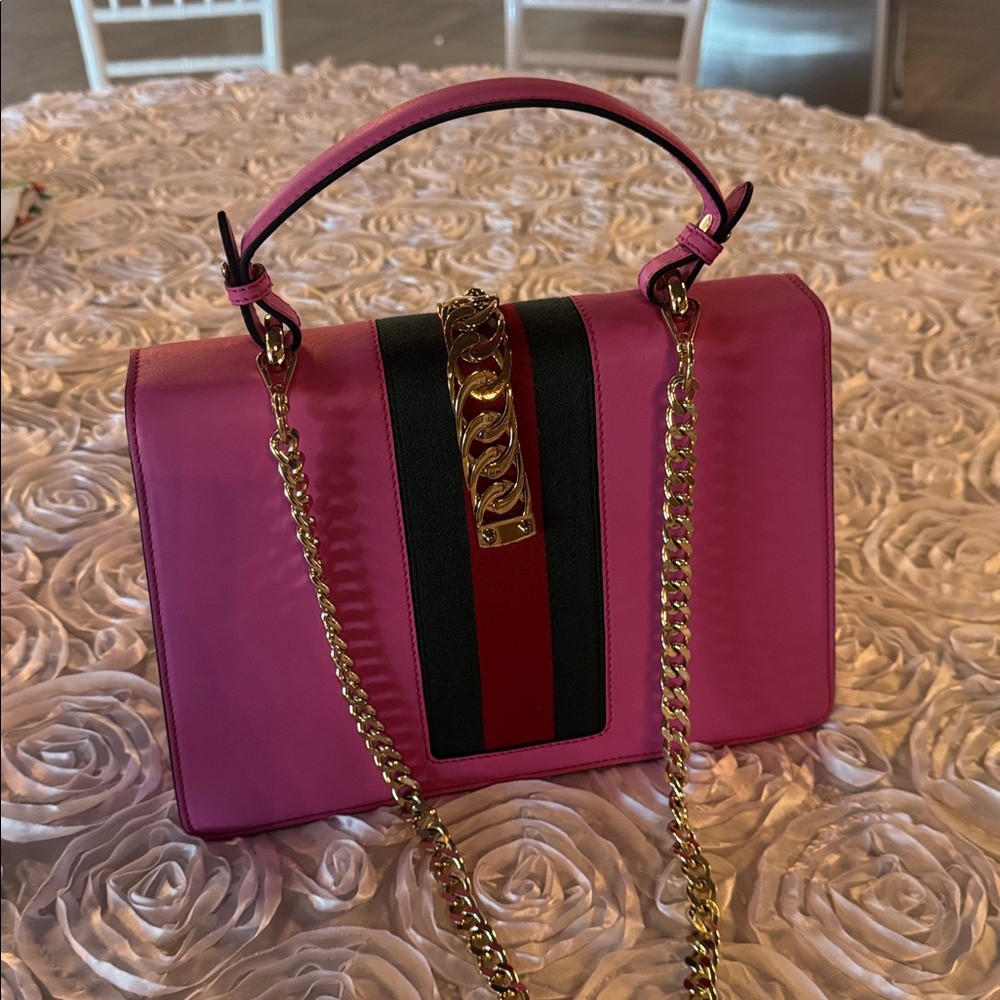 Pink Leather Handbag - Picture 4 of 16